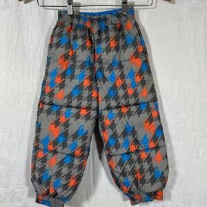Columbia Snow Pants 18 Months Blue Gray Orange Houndstooth Reversible